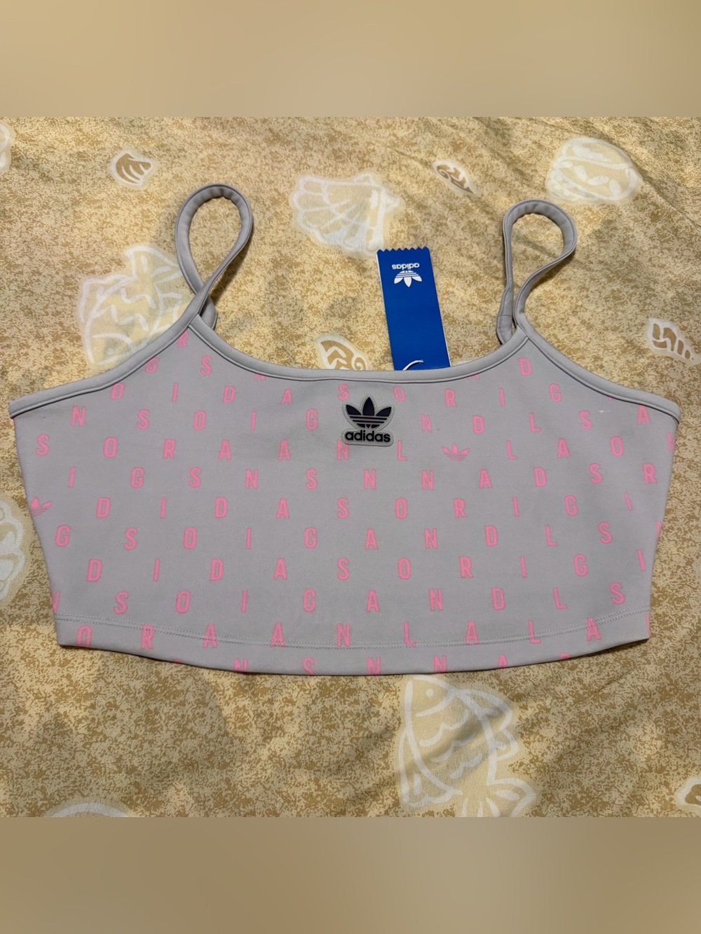 Women’s Adidas Spaghetti Strap Cropped Top Size Large